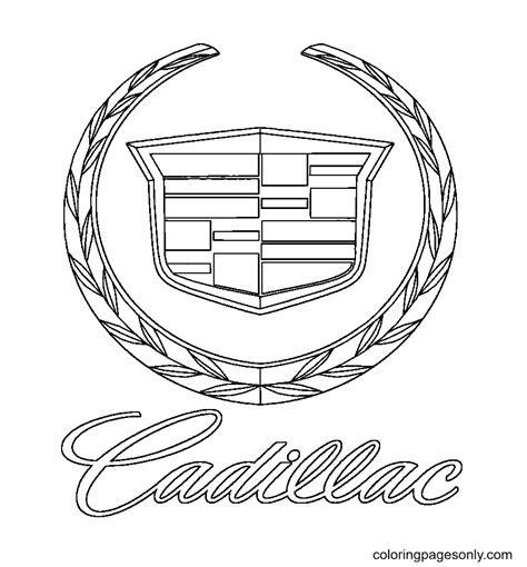 Cadillac Coloring Page
